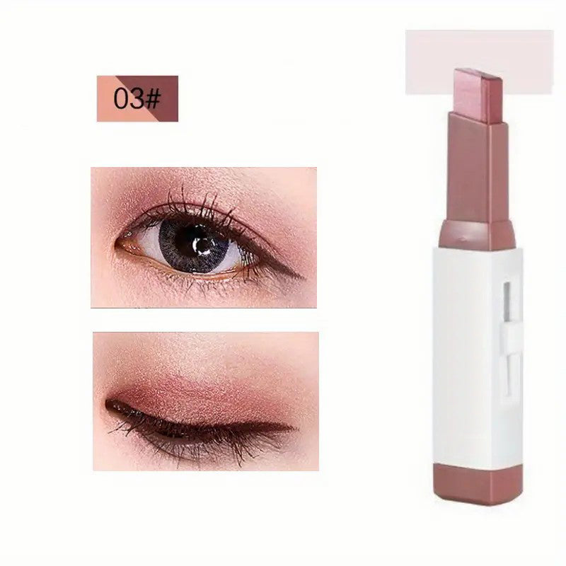 Tofarvet øjenskyggepalette med gradienteffekt