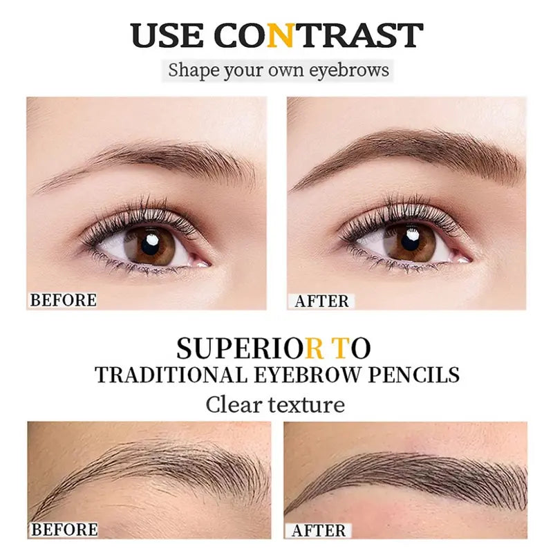 Dobbeltsidet retraktabel øjenbrynsblyant