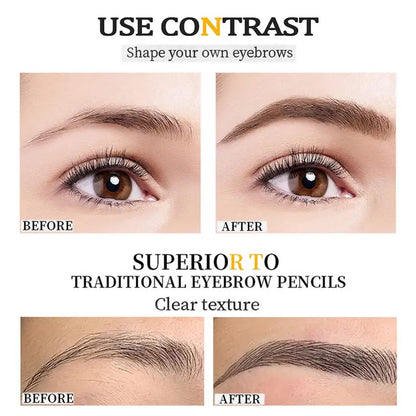 Dobbeltsidet retraktabel øjenbrynsblyant