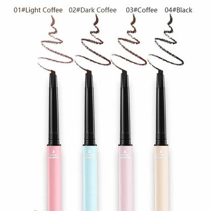 Dobbeltsidet retraktabel øjenbrynsblyant